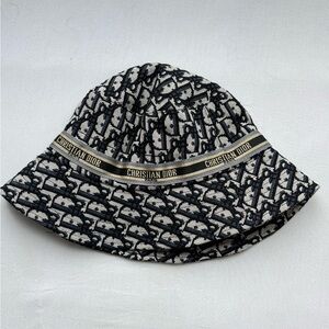 Navy and White Bucket Hat